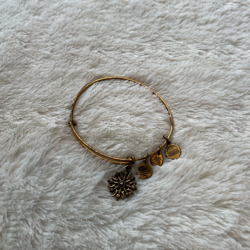Alex and Ani Rose Gold Compass Bracelet
